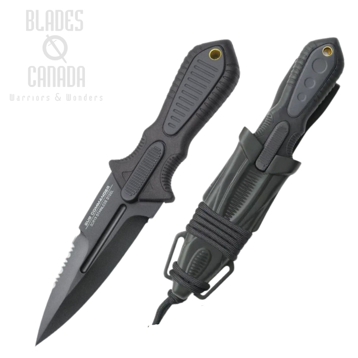 UC Combat Commander Sub Commander Nex Gen Fixed Blade Knife, Molded Sheath, UC3246